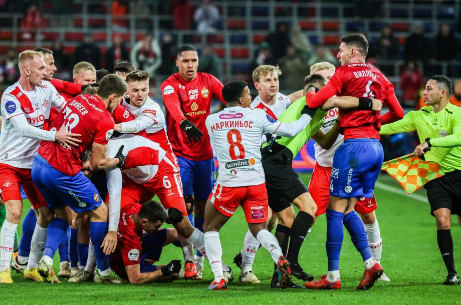 Драка в дерби ЦСКА и "Спартака", наконец, получила юридическую оценку. Фото: соцсети