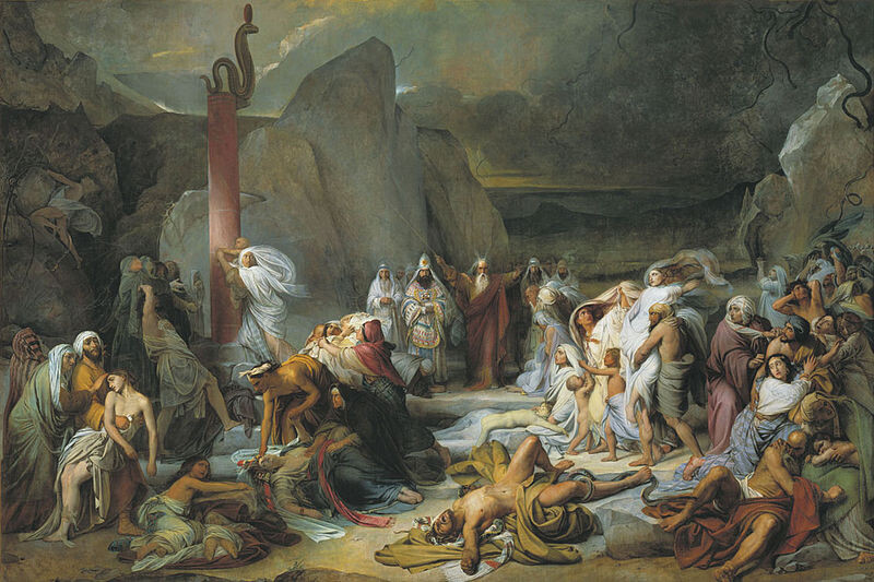 Федор Бруни. Медный змий. 1841 г. Источник изображения: upload.wikimedia.org