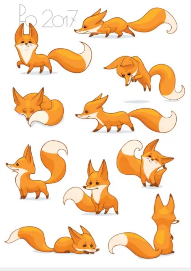 Здесь много разных лисят...мой, который спит. 😆