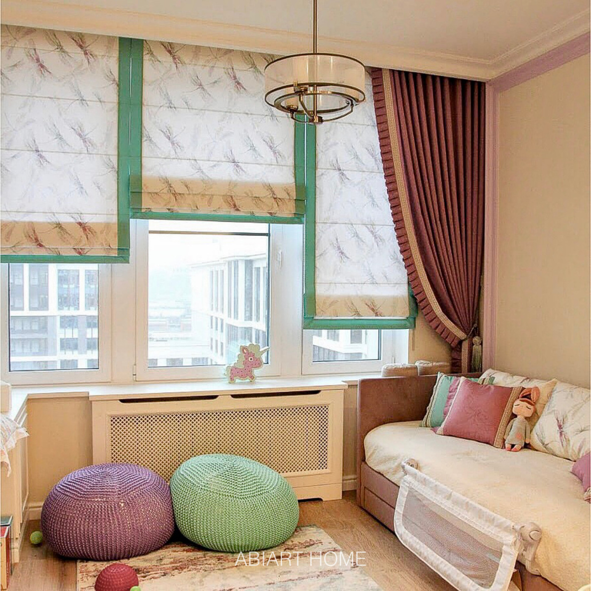 Детская. Текстильный дизайн интерьера от ABOART HOME 2018г. ЖК «Наследие»