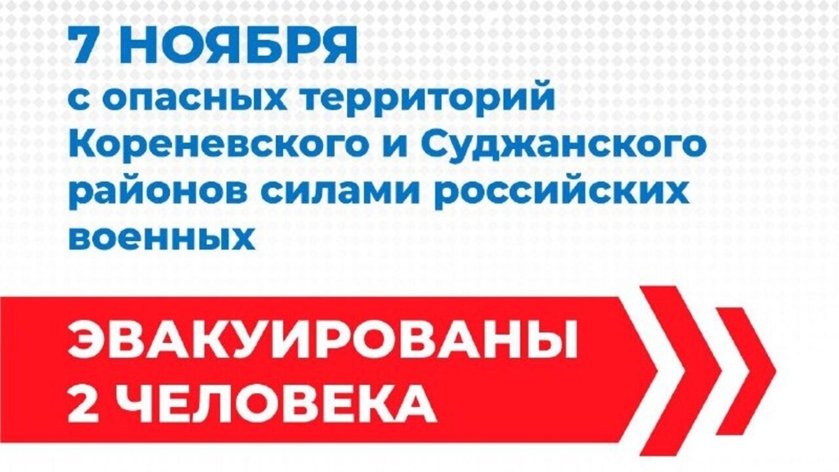    Силами российских военнослужащих с опасных территорий эвакуированы 2 человека