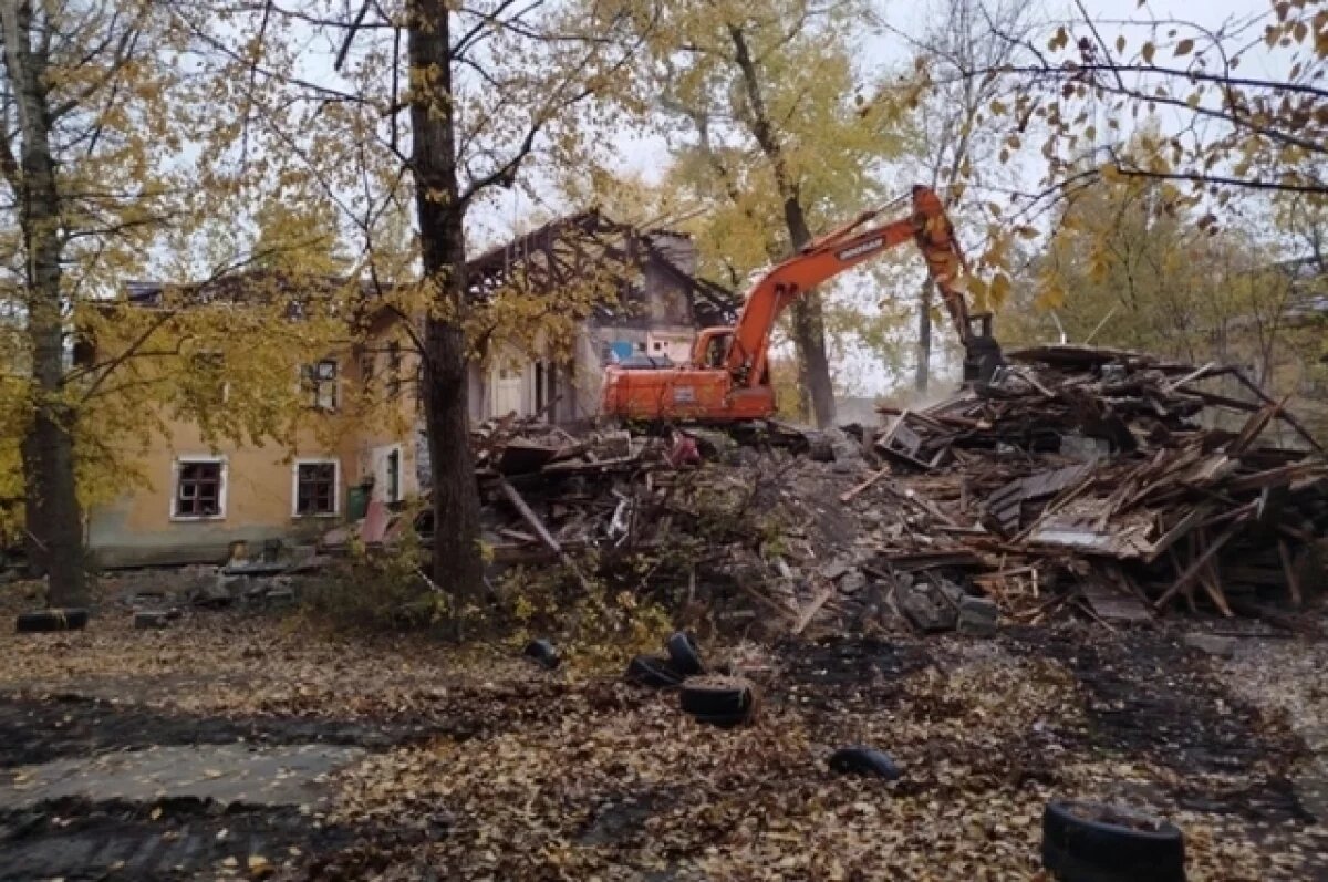    В Воронеже начали снос ветхих домов на Машиностроителй