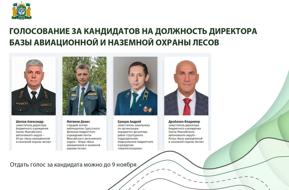    В Югре проходит голосование за кандидата на должность руководителя Авиалесоохраны