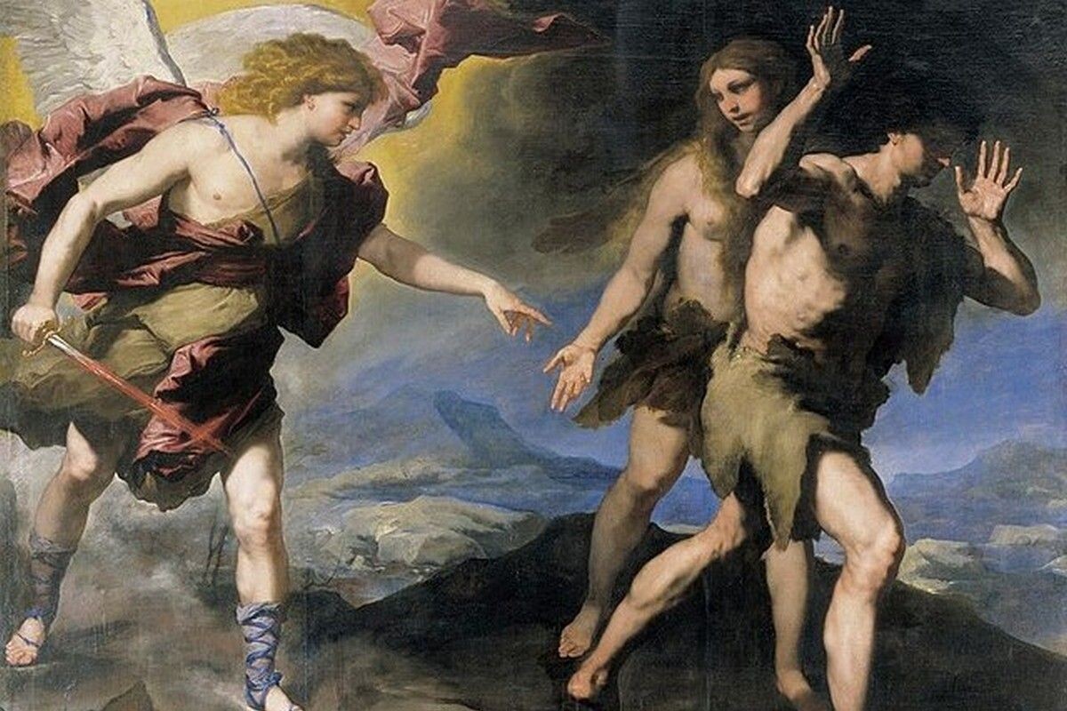 Фото: Картина Лука Джордано (1634–1705) «Изгнание Адама и Евы из рая»