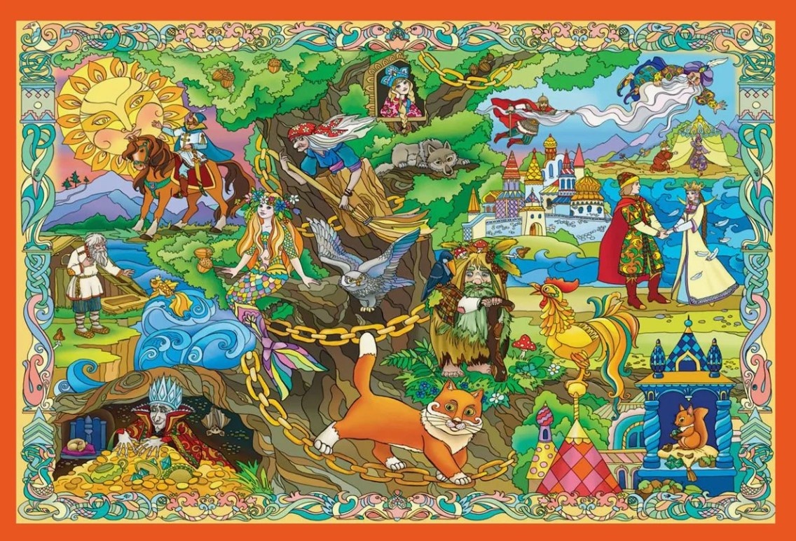 Герои сказок А. С. Пушкина.