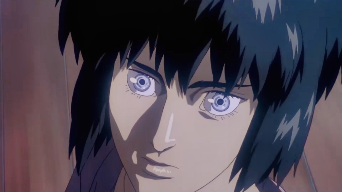 Мотоко Кусанаги из киберпанк аниме "Призрак в доспехах" (1995)