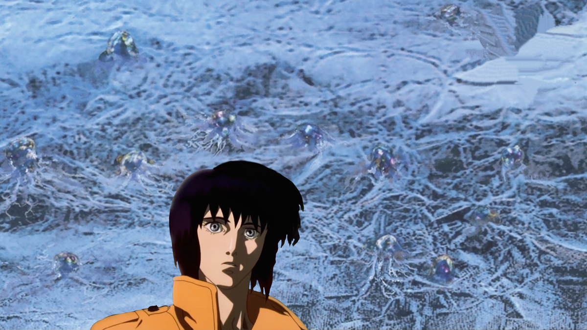 Микромашины 42u с биоактивными клеммами из манги "Призрак в доспехах 1.5" + Мотоко Кусанаги из аниме Ghost in the Shell