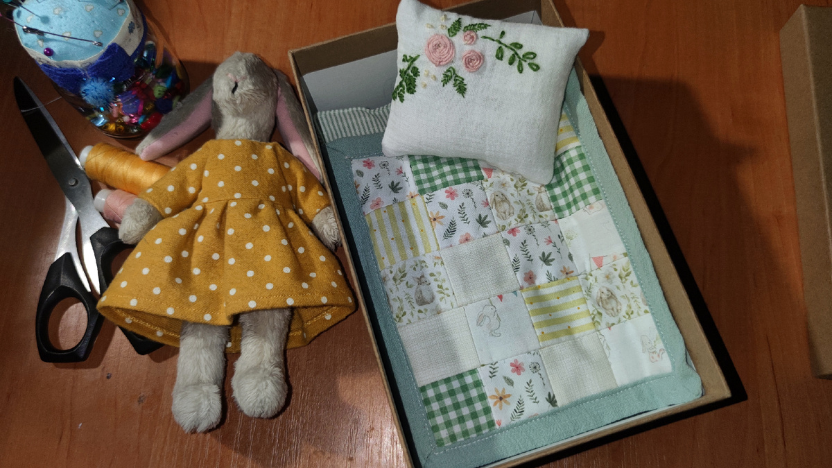 Моё первое лоскутное одеялко