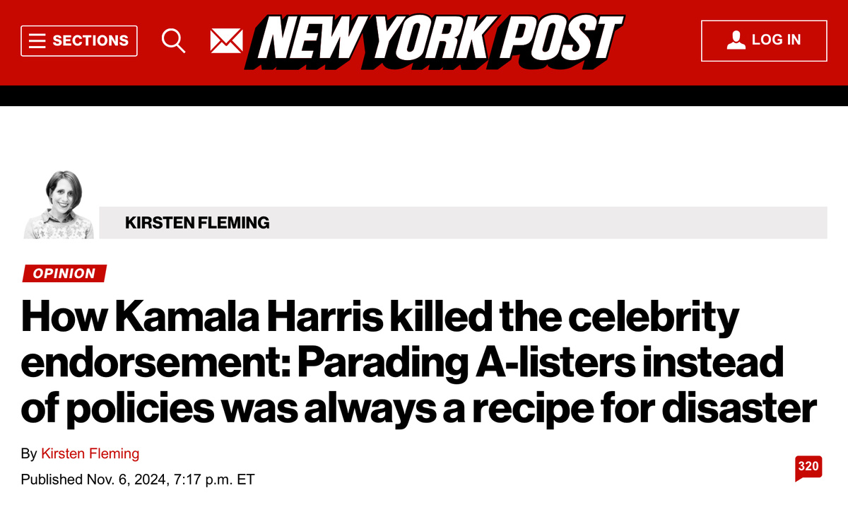     Путь к проигрышу — выставлять знаменитостей вместо политики