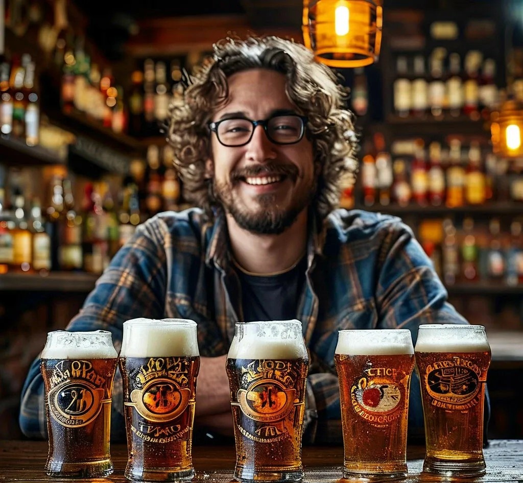 Так видит выбор пива нейросеть от яндекса, шедеврум)