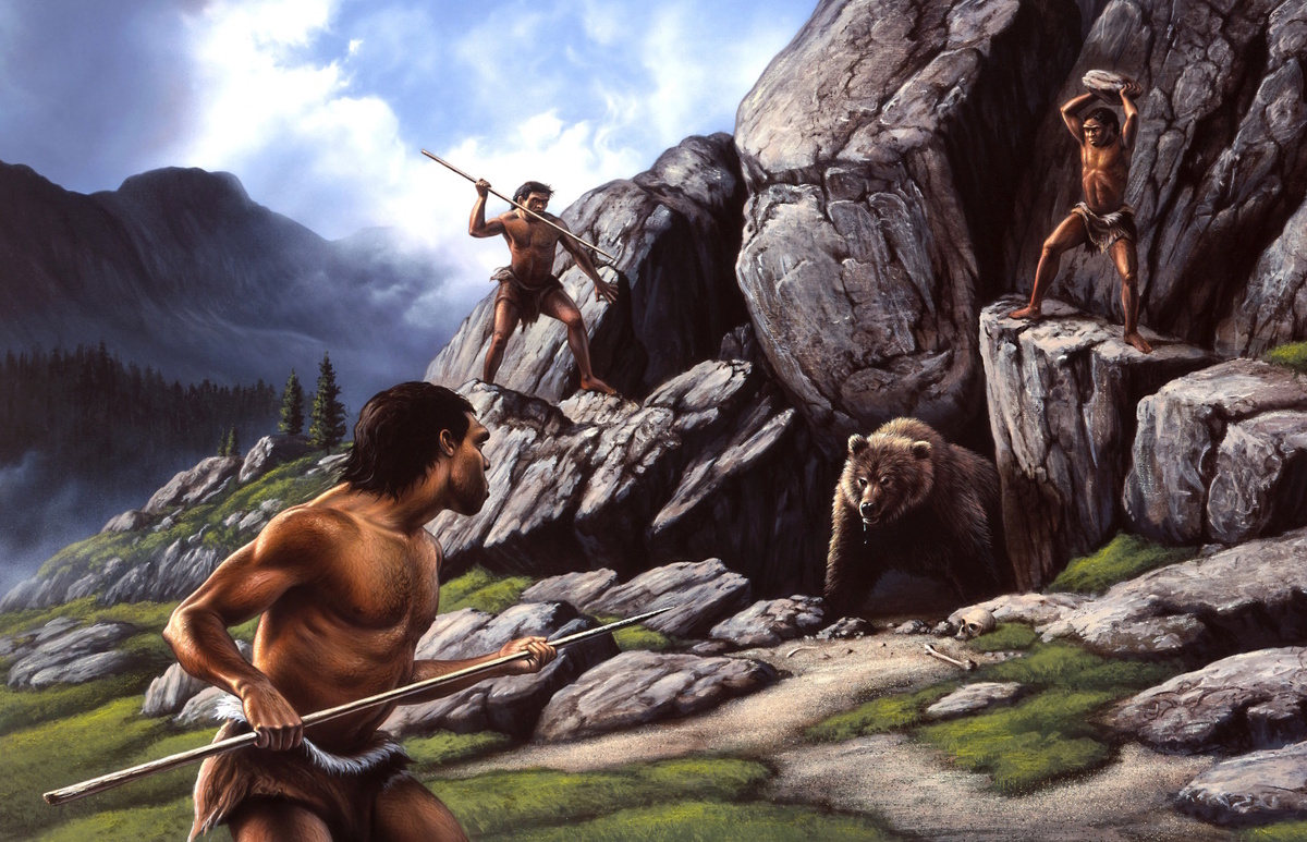 Пещерный человек был вынужден эволюционировать. (Фото: www.thesun.co.uk).