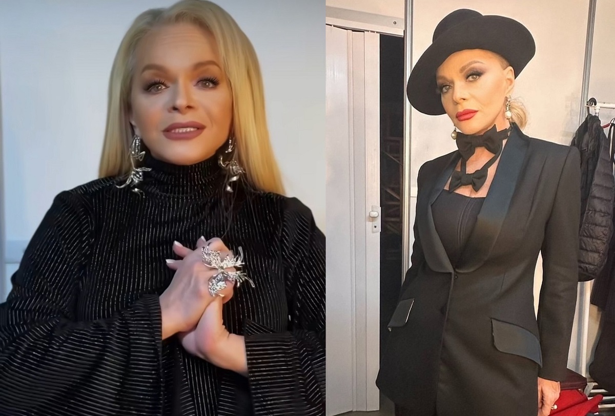 В образе с двумя бабочками Лариса Долина появится одном из новогодних шоу на ТВ. Фото: социальные сети.