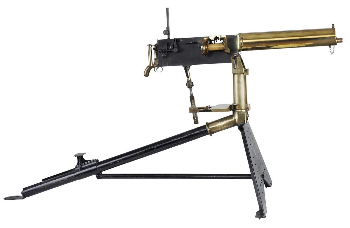 Экспериментальный пулемет Максима (1887 год).