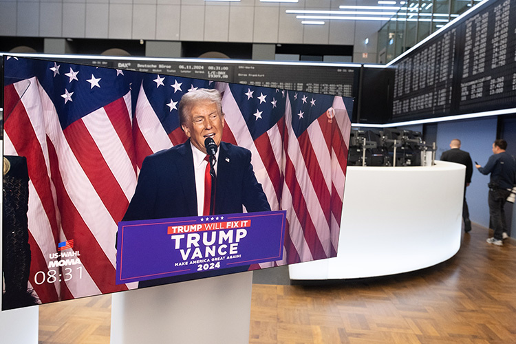    Президент отметил, что в «первой итерации» Трампа затравили со всех сторон, не давали ему пошевелиться.   
Фото: © Boris Roessler / dpa / www.globallookpress.com