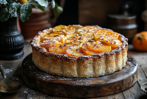    Шарлотка с хурмой