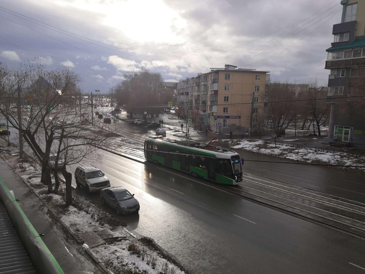 сегодня. А спустя час уже началась метель.