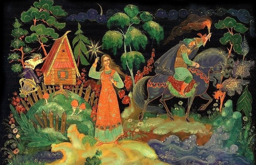 иллюстрация из сказки "Василиса прекрасная"