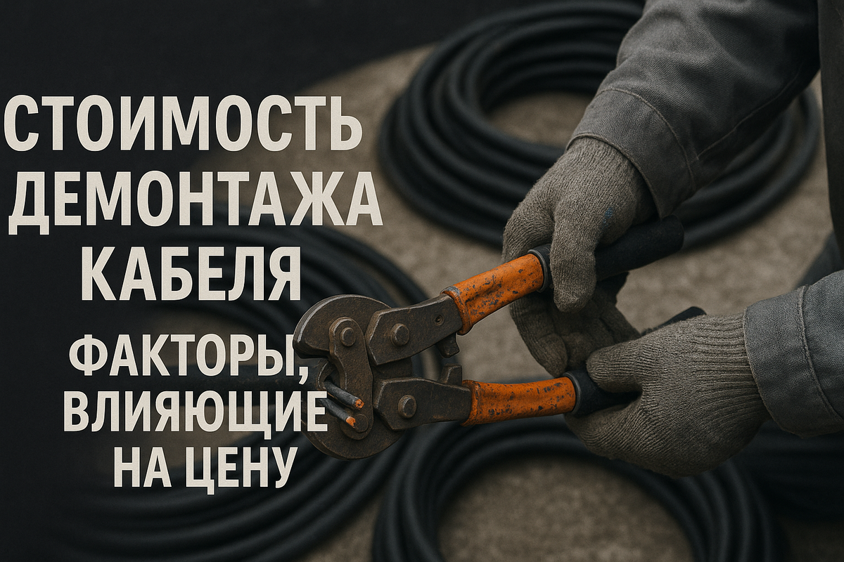 Стоимость демонтажа кабеля