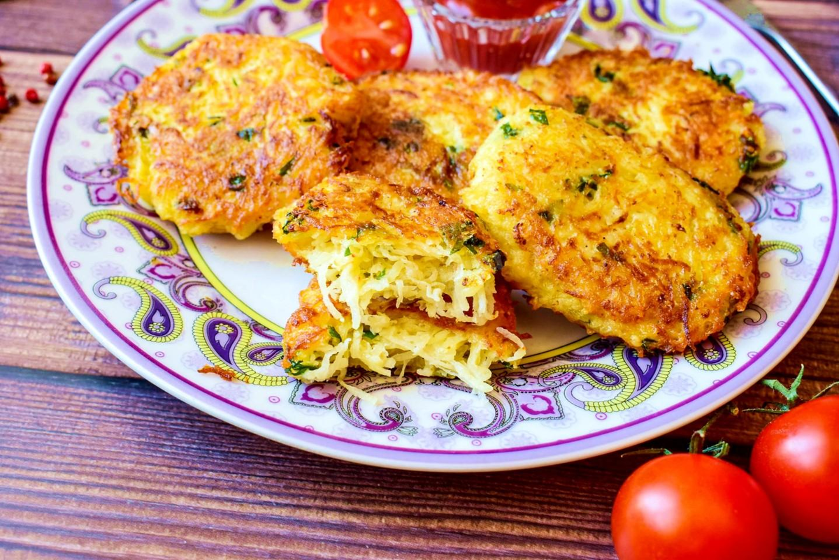 Драники с начинкой из сыра