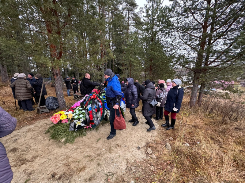    Погибшего в январе бойца СВО проводили в последний путь в Карелии
