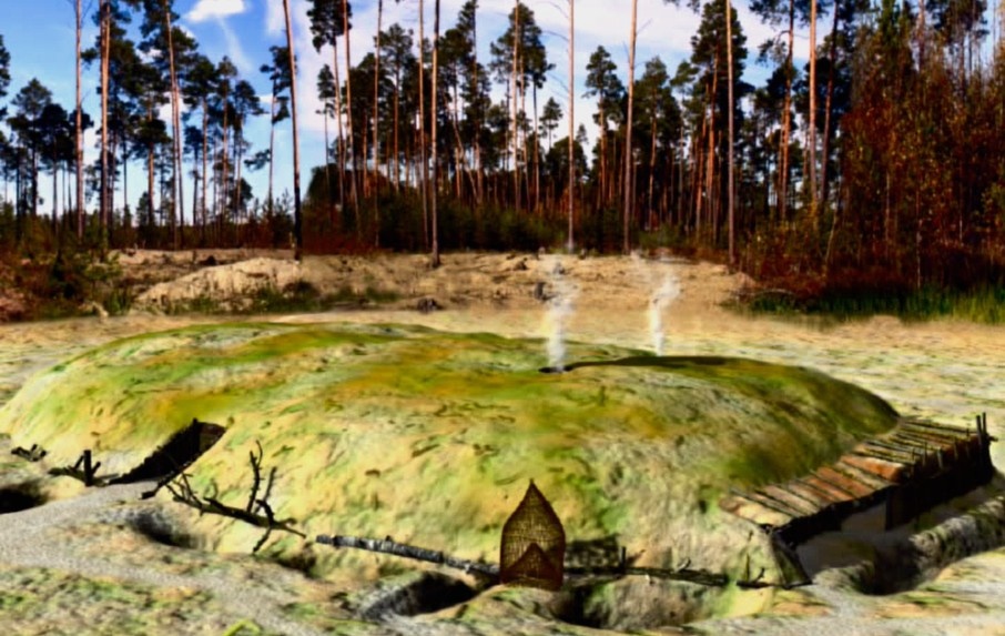 Кадр 3d реконструкции, выполненной в Сургутском краеведческом музее