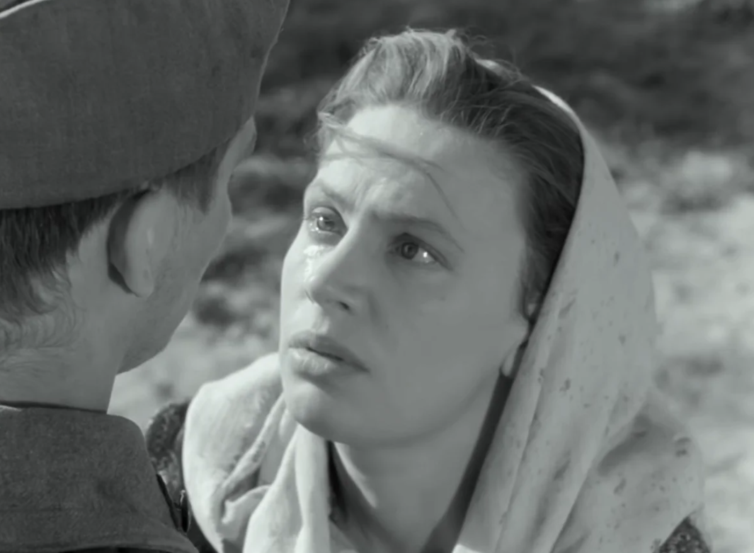 Кадр из фильма СССР Чухрая «Баллада о солдате»