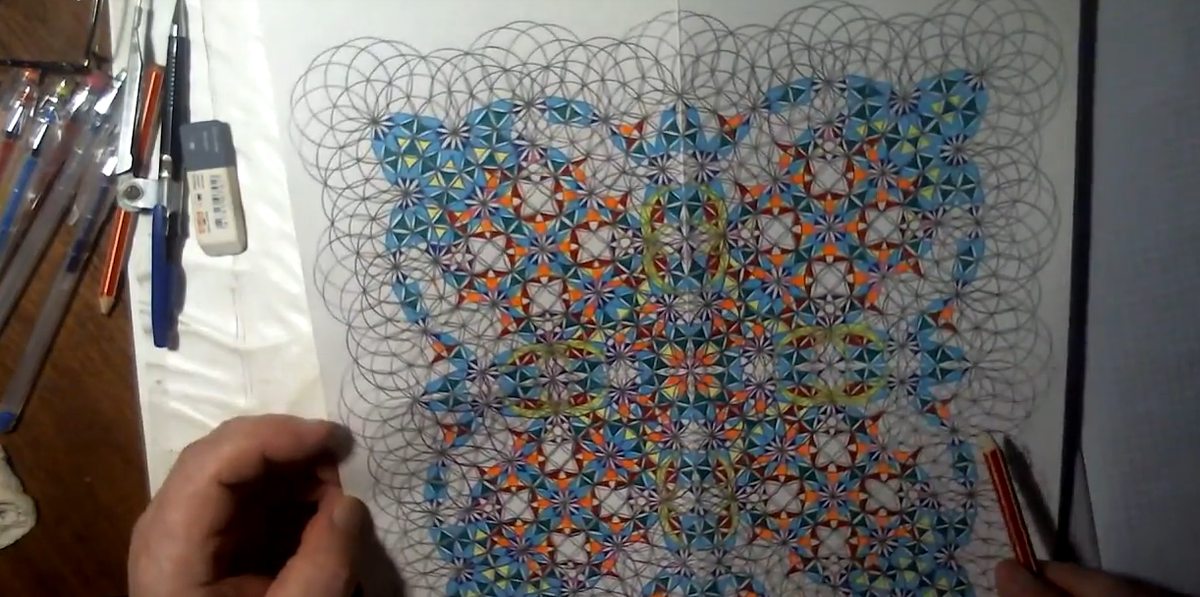 Н.А. Рогов - дюйм на ватмане торами.