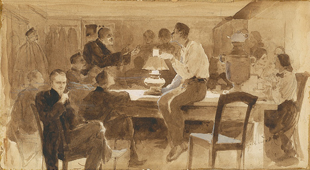 Иван Крамской, «Собрание Артели художников», 1860-е годы