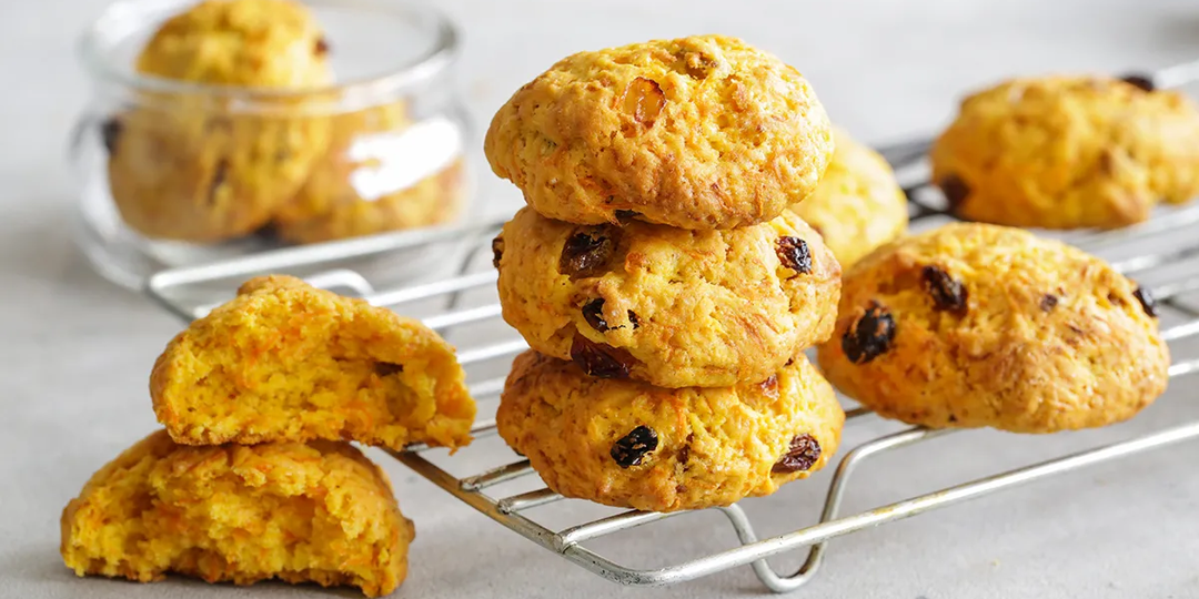 Постное морковное печенье