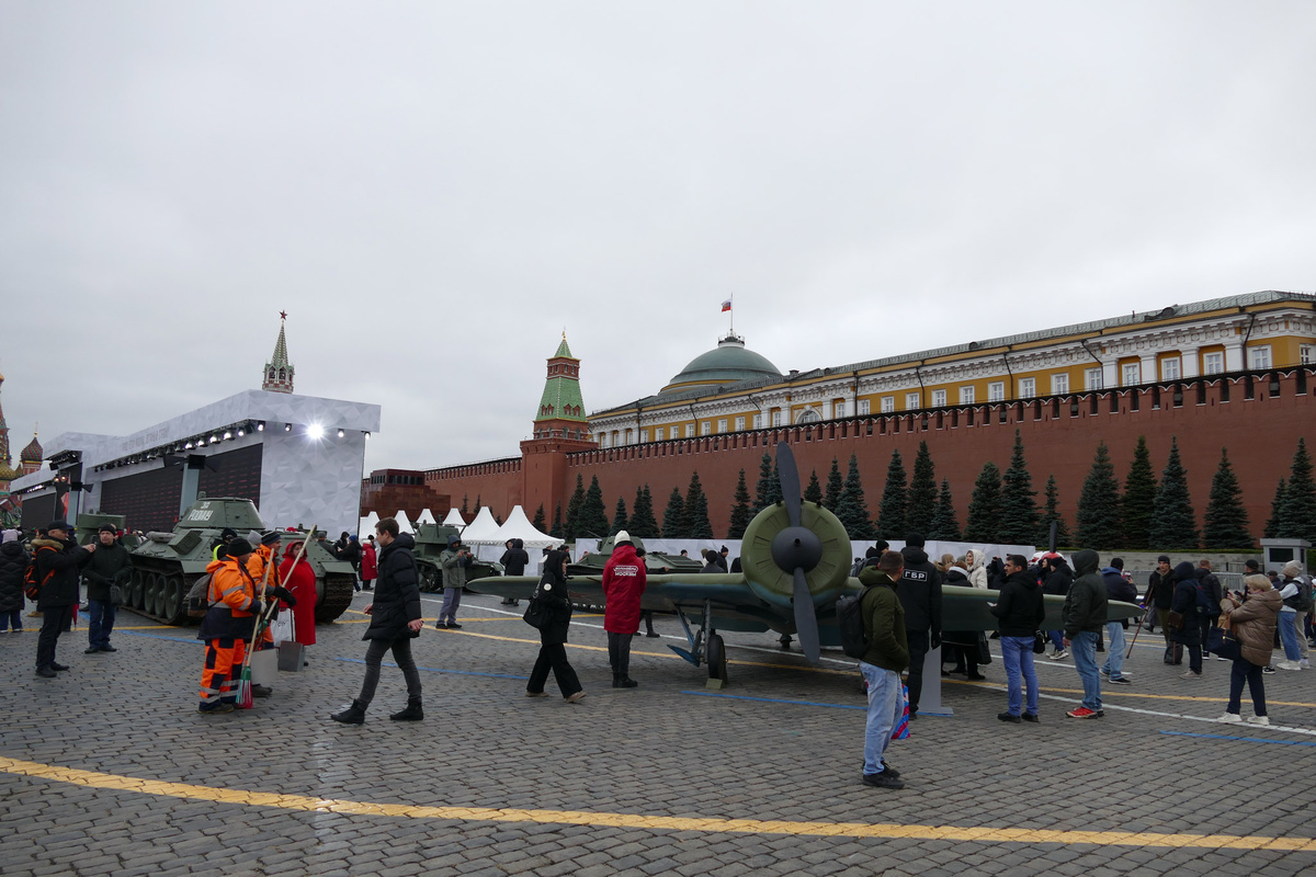 Так Красная площадь выглядела на минувшей неделе.