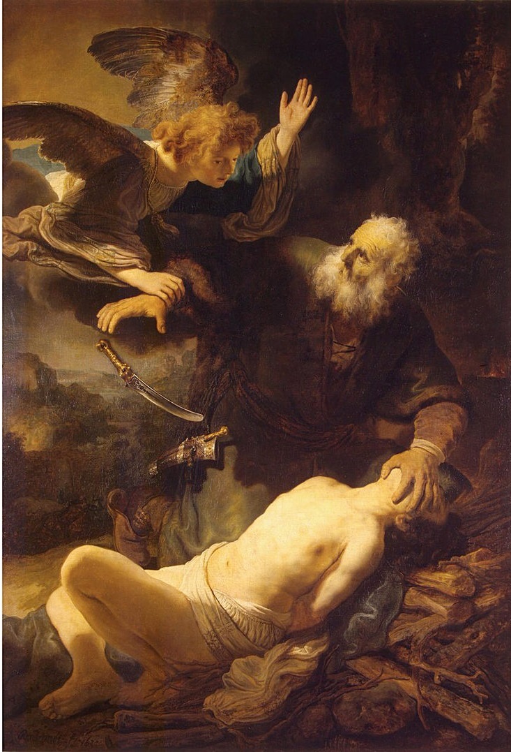 #painting #живопись #Rembrandt_Sacrifice_of_Abraham #Рембрандт_Жертвоприношение_Авраама