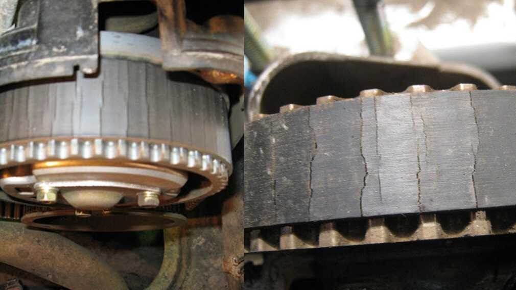 Изношенный ремень ГРМ