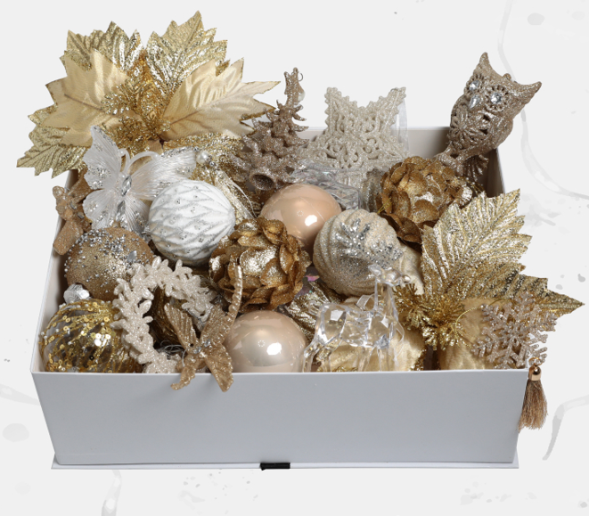 Набор елочных украшений GLAMOROZ Золотое Искушение