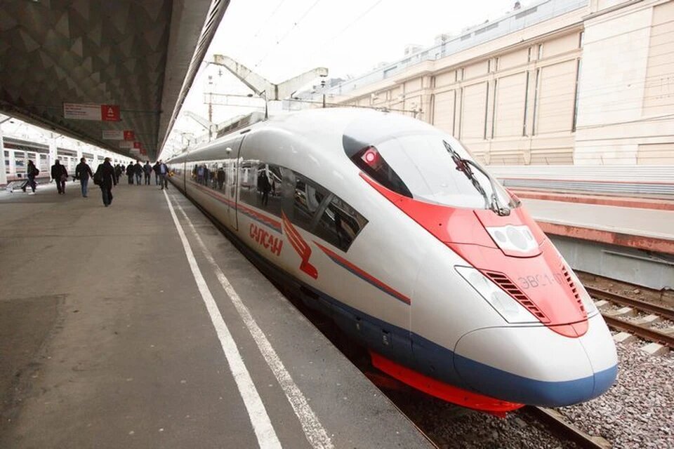 Сапсан на Московском вокзале в Петербурге. Чтоб пересесть на пригородную электричку - необходимо полностью обойти здание вокзала, купить билет, и успеть зайти в электричку, что иногда может занять до получаса времени!