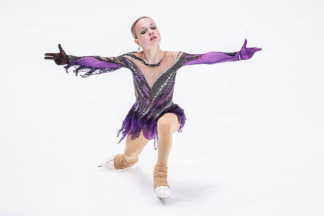 Фигуристка Елена Костылева в Красноярске. Фото: пресс-служба ФФККР.