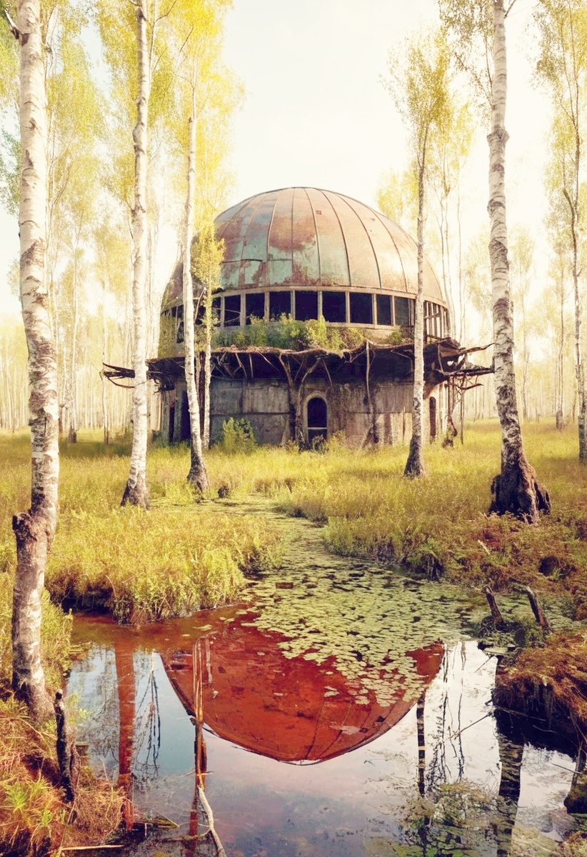 Заброшенная база с бункер ом. 