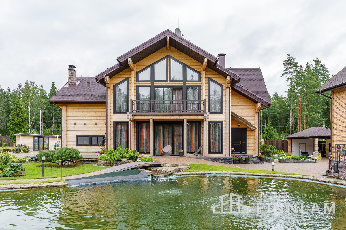 Дом из клееного бруса на Медном озере