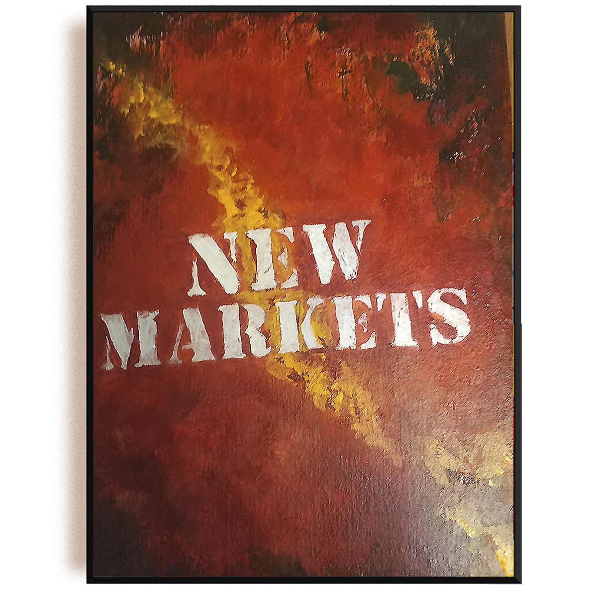 Художник Разумов «Агрессивный выход на новый рынок» Картон. Акрил. 50х35. 2022.