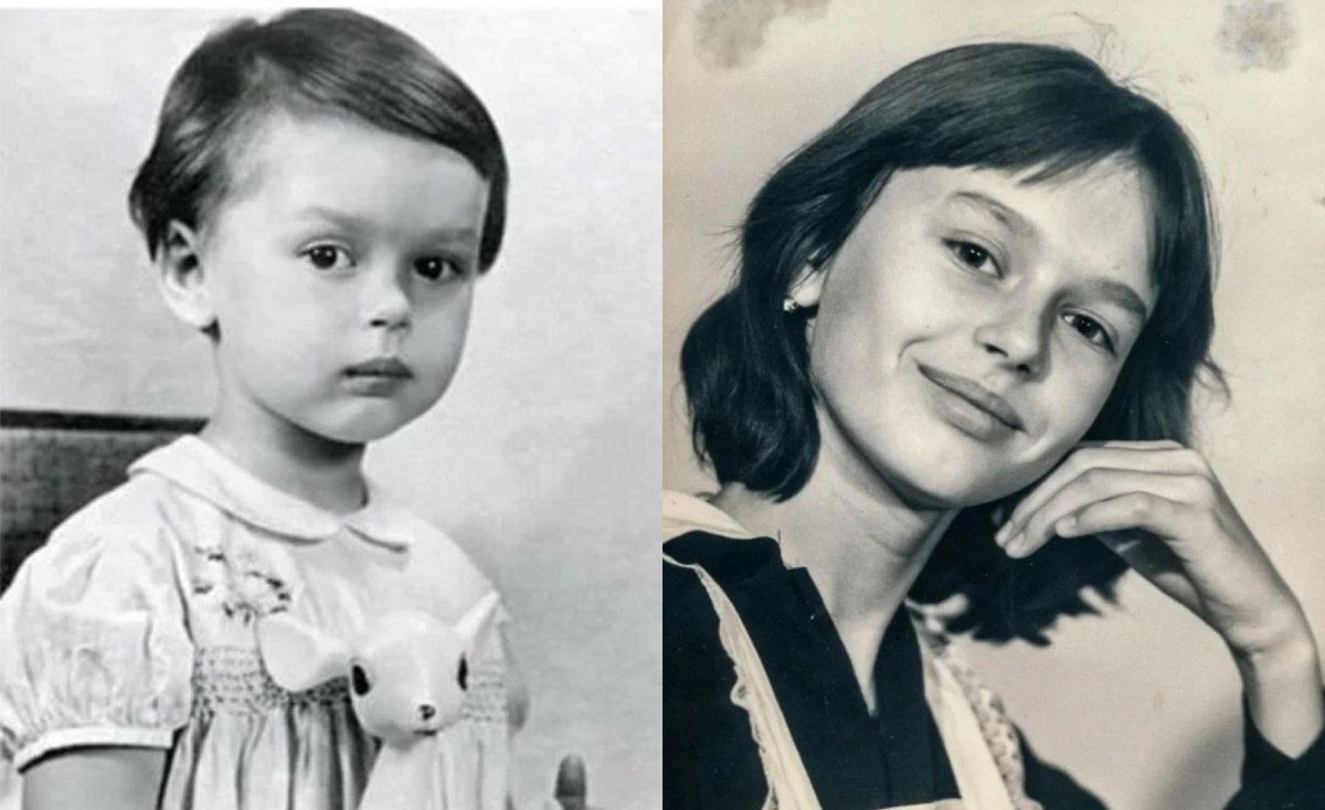 на фото Ирина Безрукова в детстве