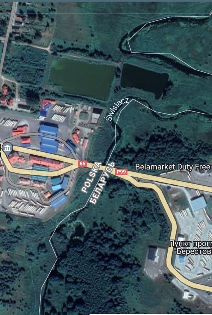 Карта пограничного перехода из интернета.