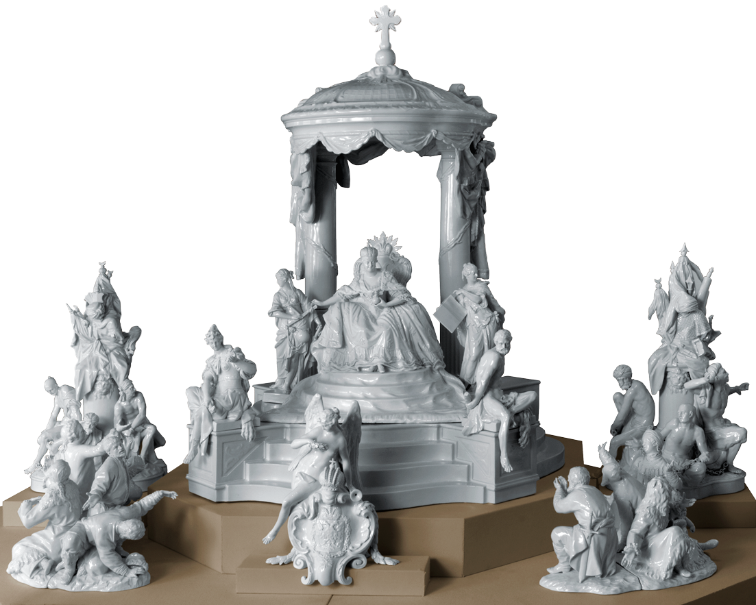 Настольное украшение десертного сервиза императрицы Екатерины II. Берлин, королевская фарфоровая мануфактура 1908 года по модели 1770–1772 гг.