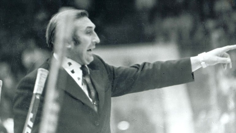    Заслуженный тренер СССР по хоккею Николай Карпов.Информационное агентство «Фотоагентство История Спартака»