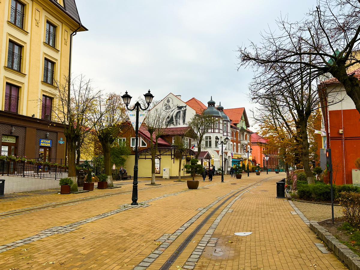 Курортный проспект в Зеленоградске