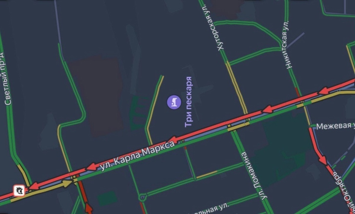    В Курске на перекрёстке улиц Карла Маркса и Светлого проезда произошло ДТП