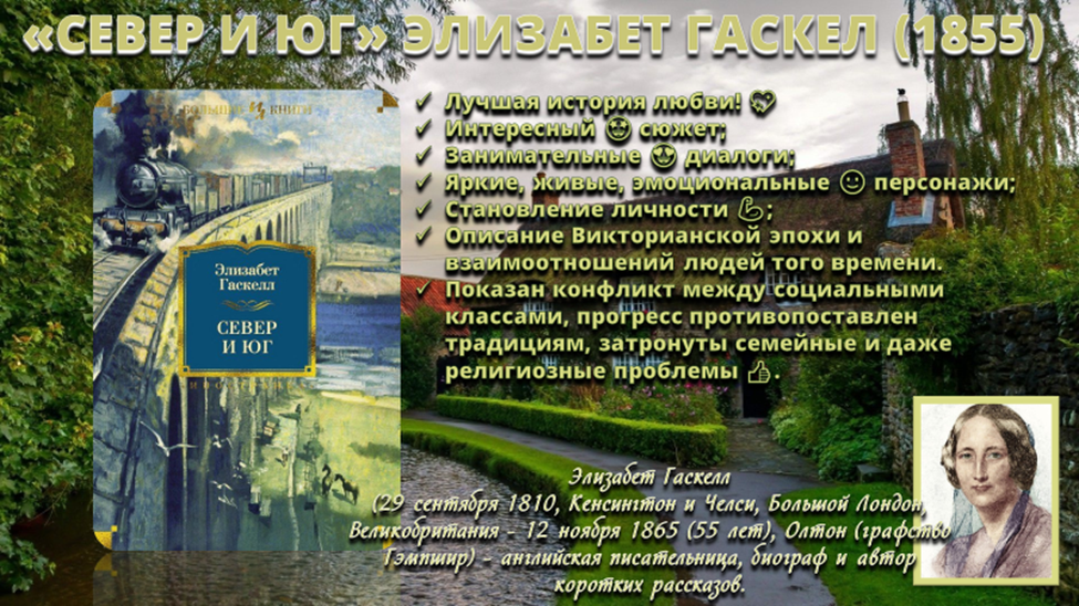 «СЕВЕР И ЮГ» ЭЛИЗАБЕТ ГАСКЕЛ (1855)