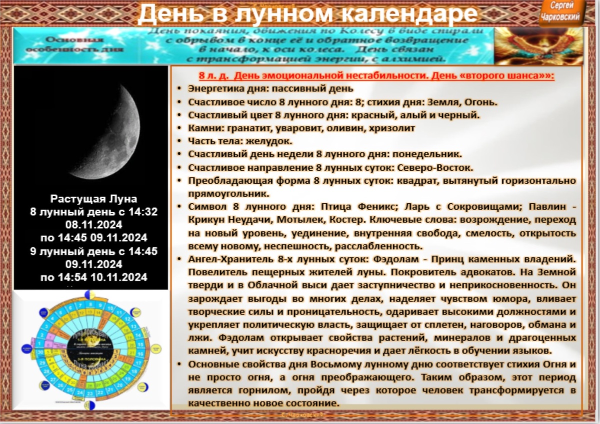 Праздники лунного календаря