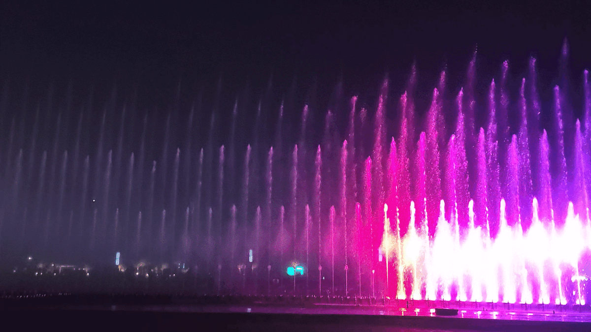 Gif от автора. Фонтан