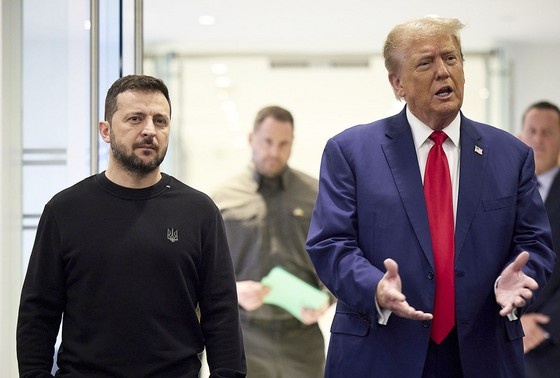    Президент Украины Владимир Зеленский и Дональд Трамп