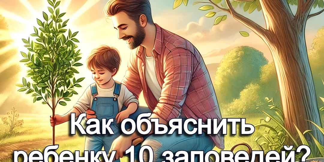 Как объяснить ребенку 10 заповедей?