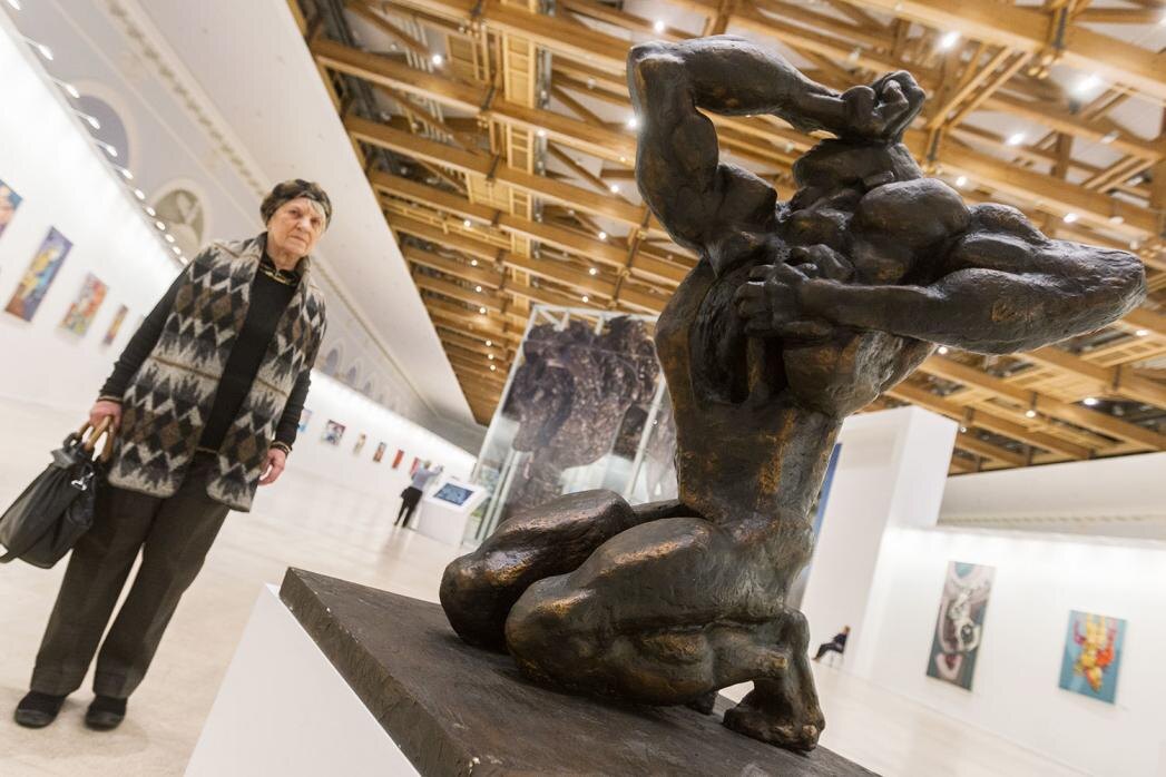 Выставка "Эрнст Неизвестный. Возвращение в Манеж". Фото: Ведомости.